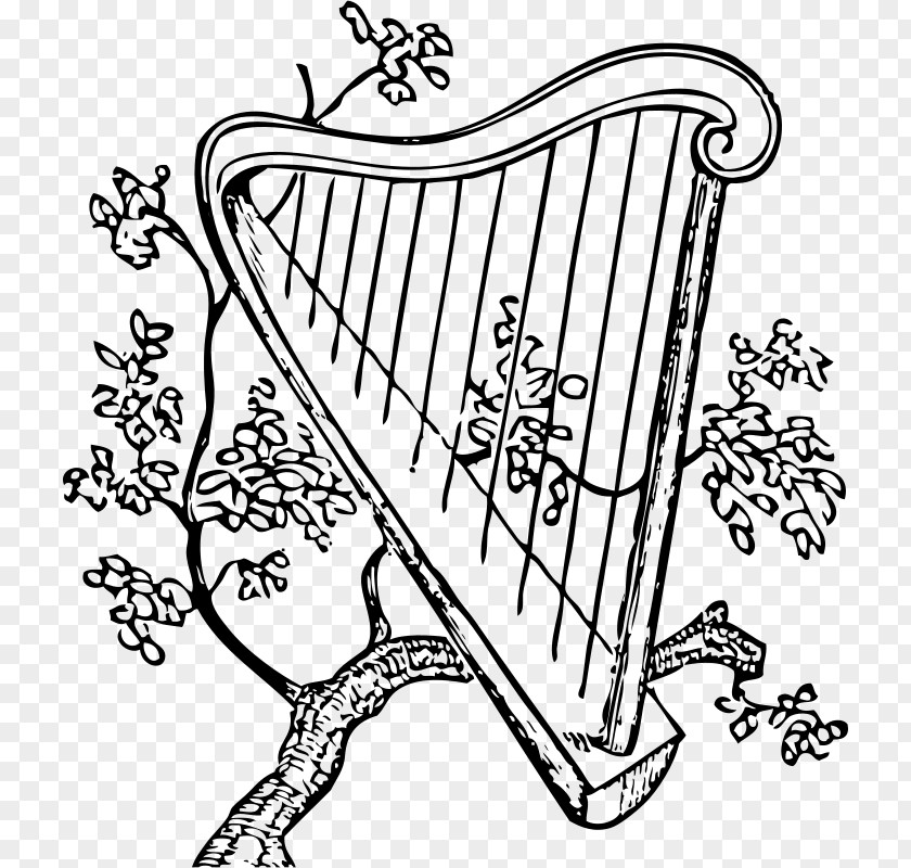 Musical Instruments Harp Drawing String PNG