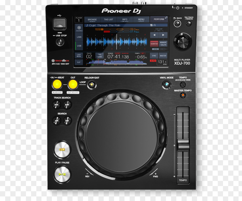 Pioneer DJ CDJ XDJ-700 Audio Disc Jockey PNG