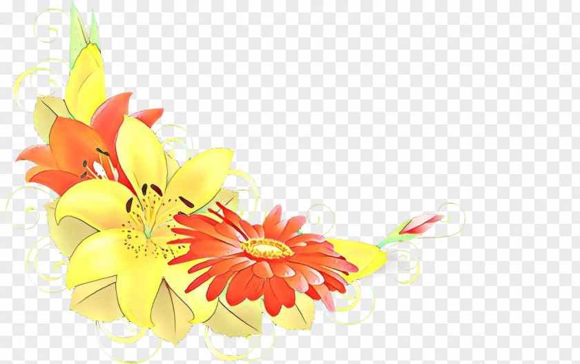 Wildflower Bouquet Flower Yellow Gerbera Cut Flowers Petal PNG