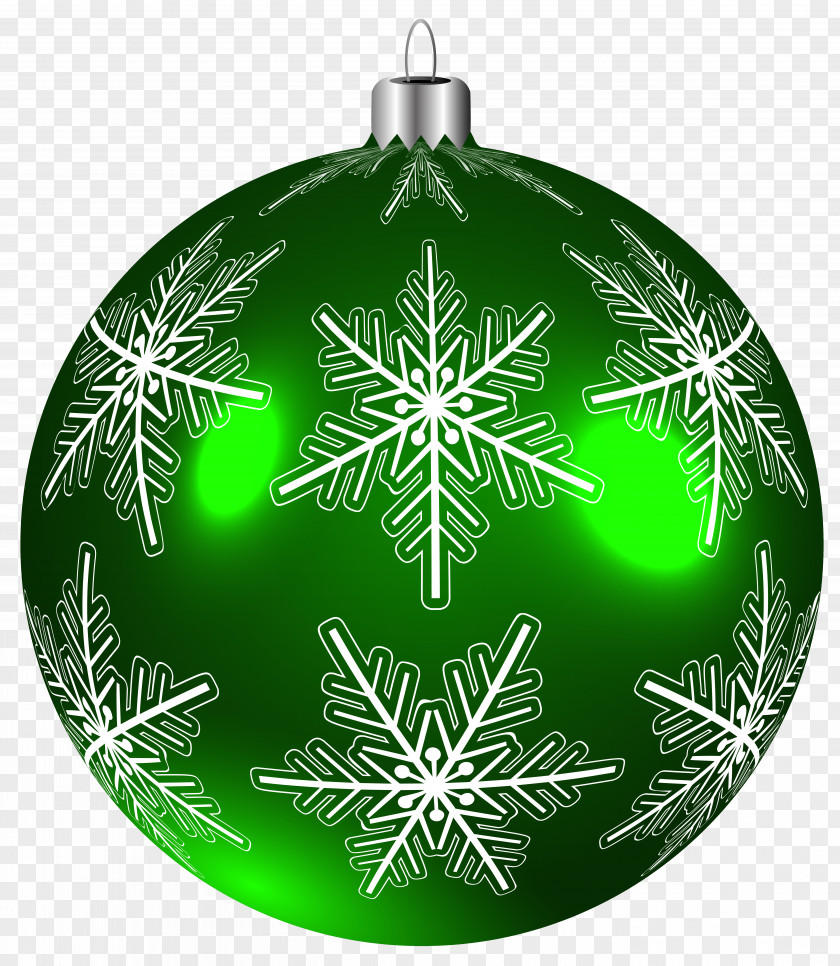 Beautiful Green Christmas Ball Clip-Art Image Ornament Clip Art PNG