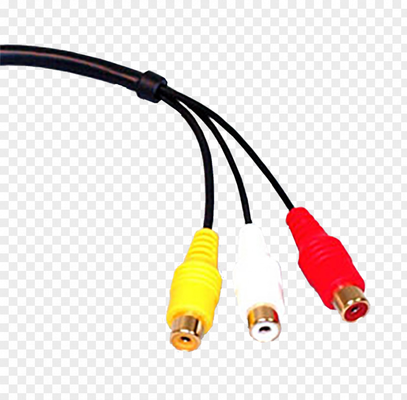 Lightning Coaxial Cable Electrical Connector RCA Phone Adapter PNG