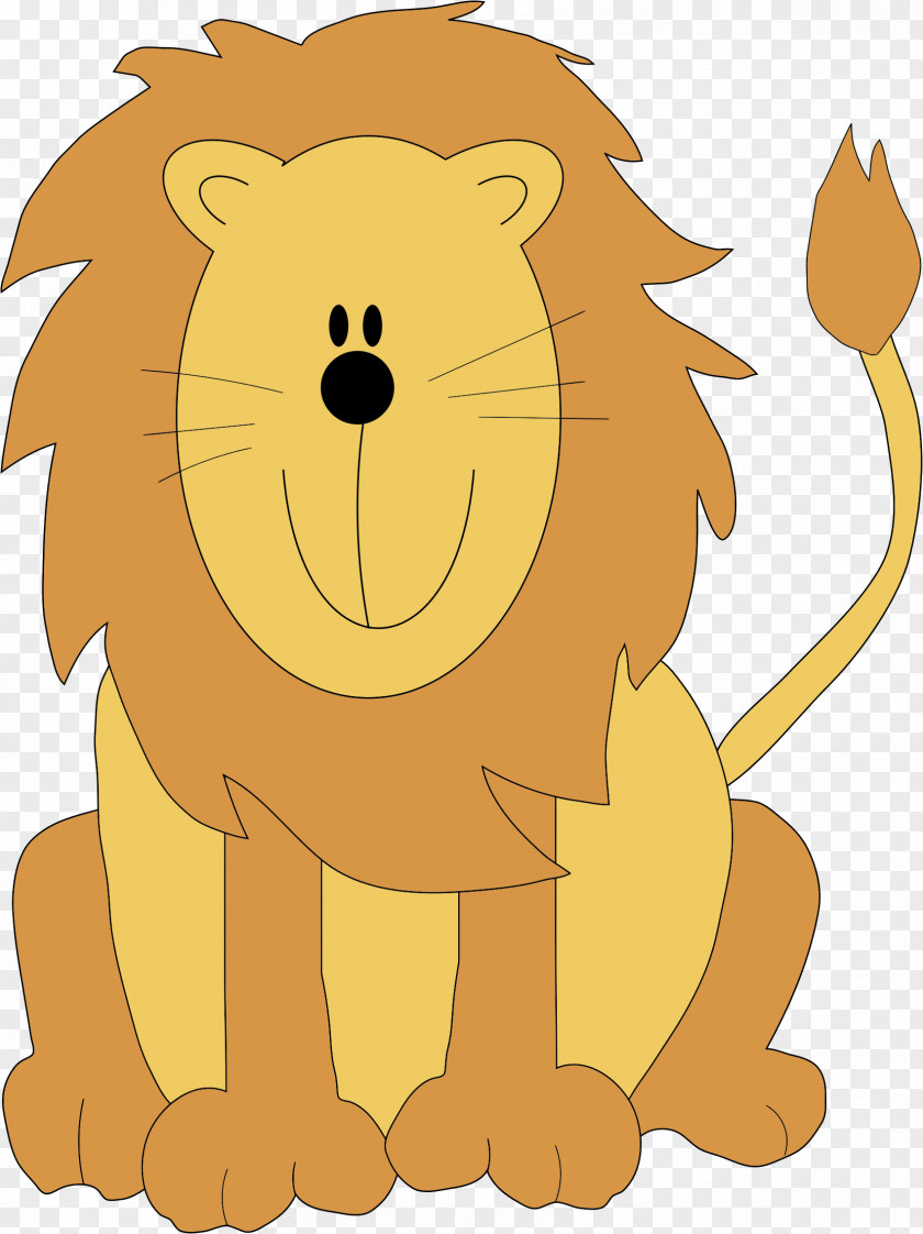 Lion Cartoon Clip Art PNG