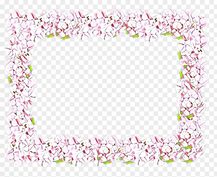 Rectangle Heart Floral Design PNG