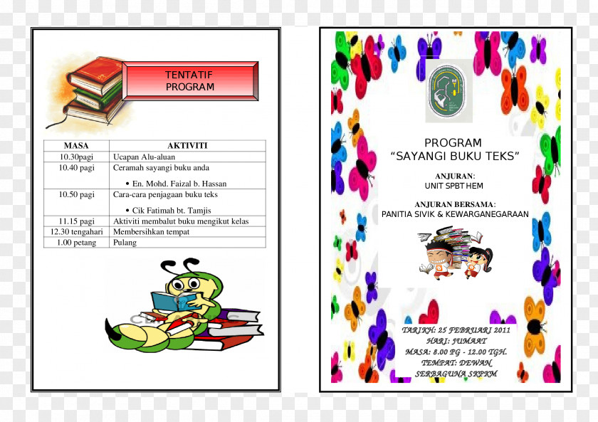 Book Sayangi Buku Textbook Document Brochure PNG