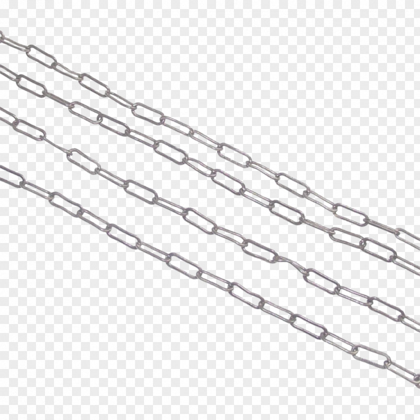 Chain Paper Clip Sterling Silver Art PNG