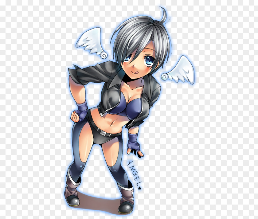 Kof Angel Illustration Photograph Desktop Wallpaper Black Hair Brown PNG