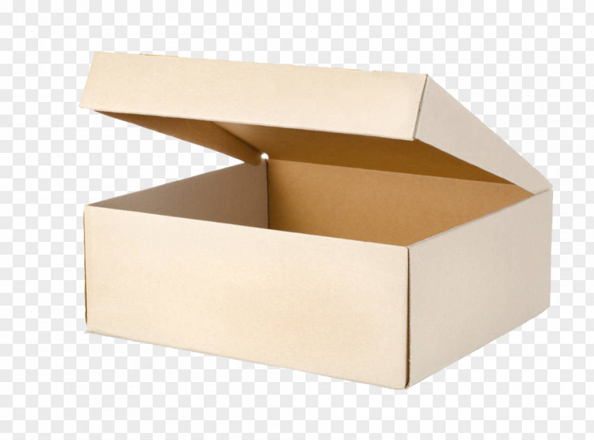 Kraft Cardboard Box Rectangle Carton PNG