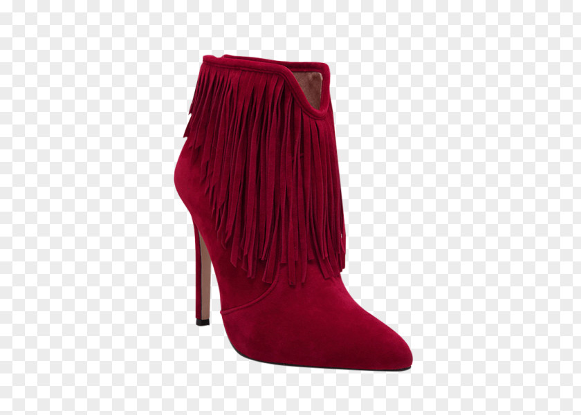 Red Platform High Heel Shoes For Women Boot High-heeled Shoe Suede Ankle PNG