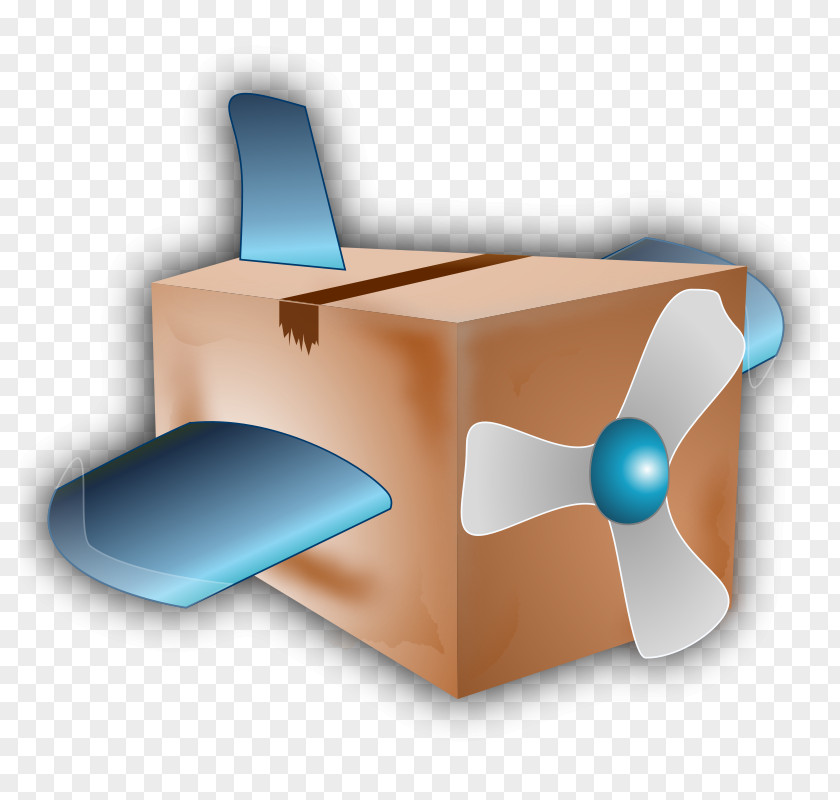Airplane Cardboard Box Carton PNG