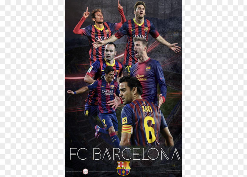 Fc Barcelona FC Painting Sport Football Poster PNG