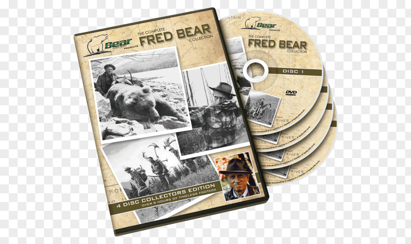 Fred Bear Archery Bows Hunting DVD PNG
