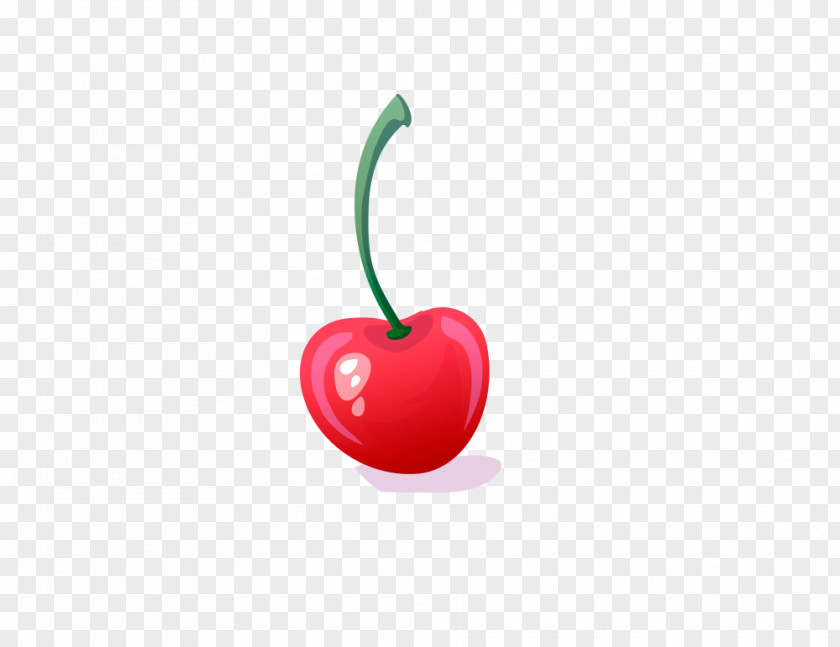Hand-painted Cherry Heart Wallpaper PNG