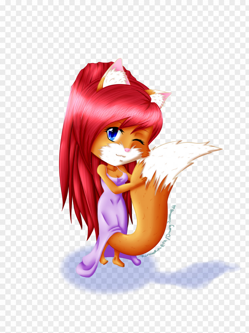 Little Fox Fairy Cartoon Desktop Wallpaper Figurine PNG