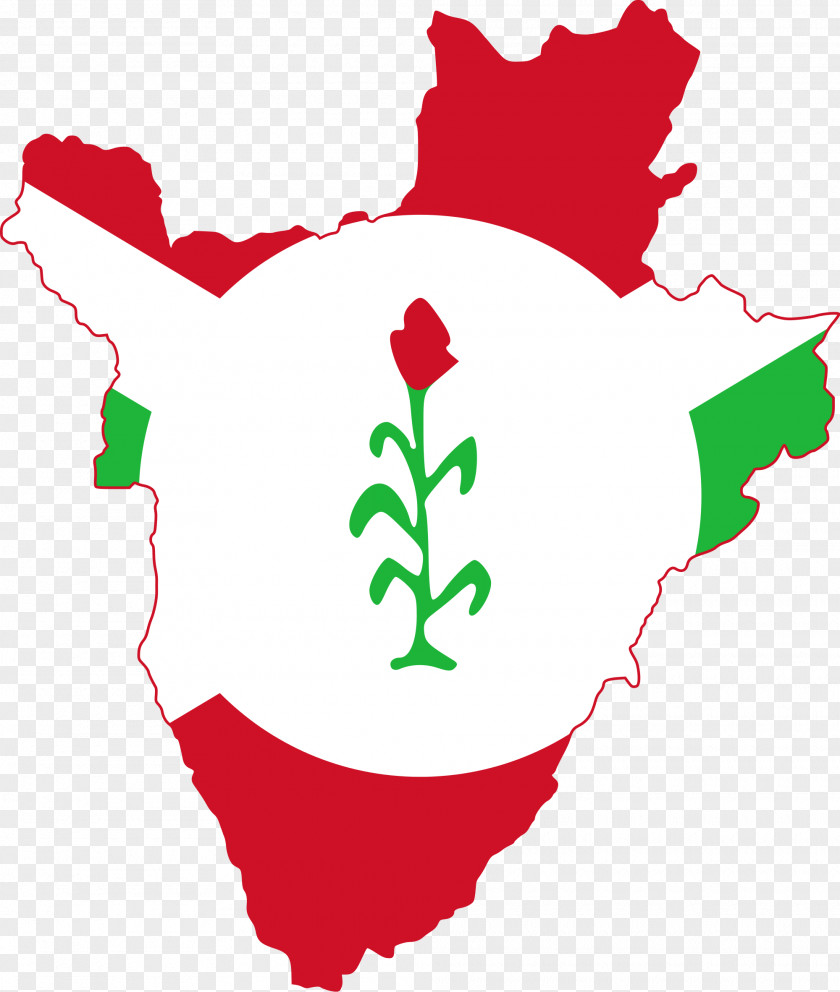 Map Flag Of Burundi PNG