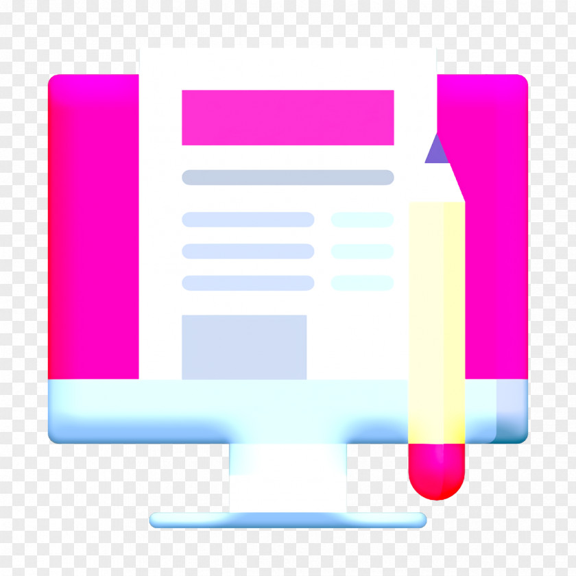 Blogging Icon Writer Seo & Online Marketing PNG