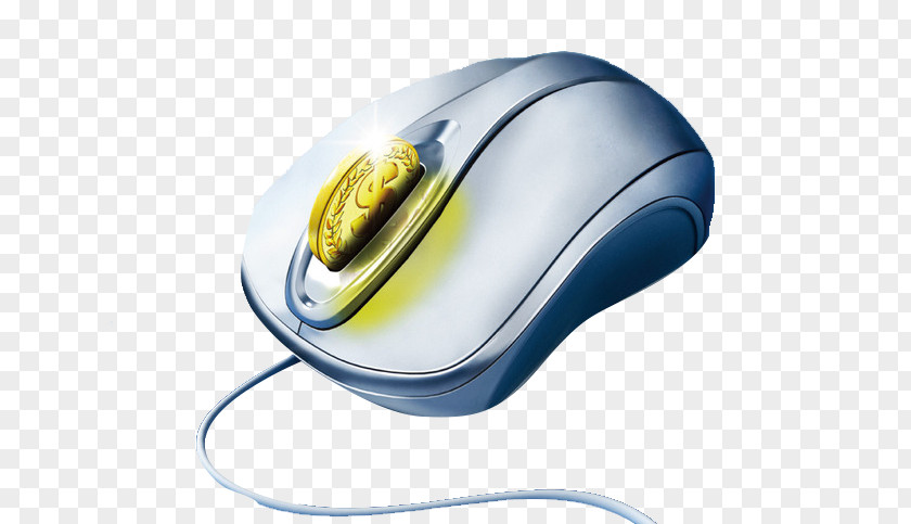 Creative Mouse Computer Gold Wallpaper PNG