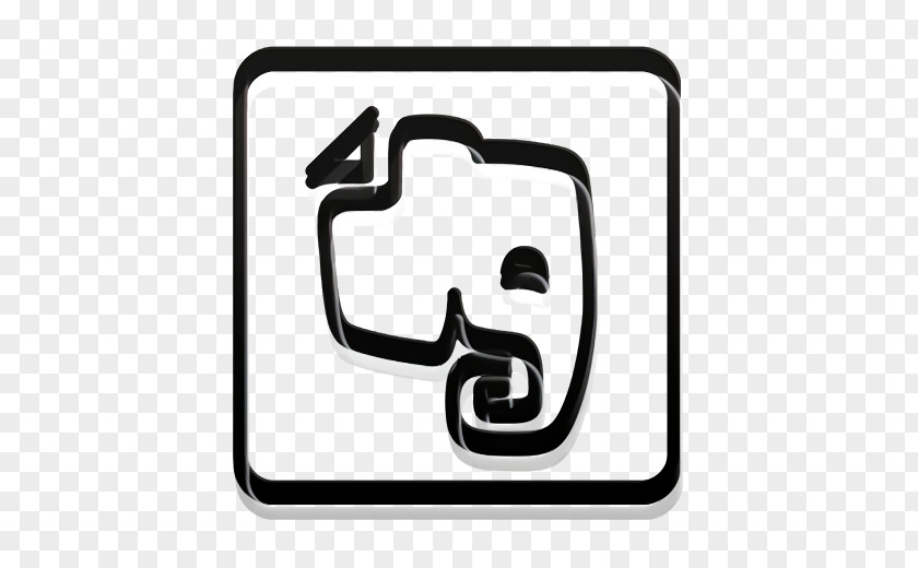 Number Rectangle Elephant Icon Evernote Logo PNG