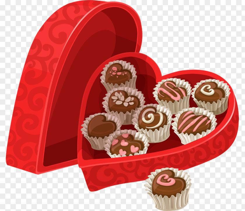 Valentine's Day Chocolate Heart Gift PNG