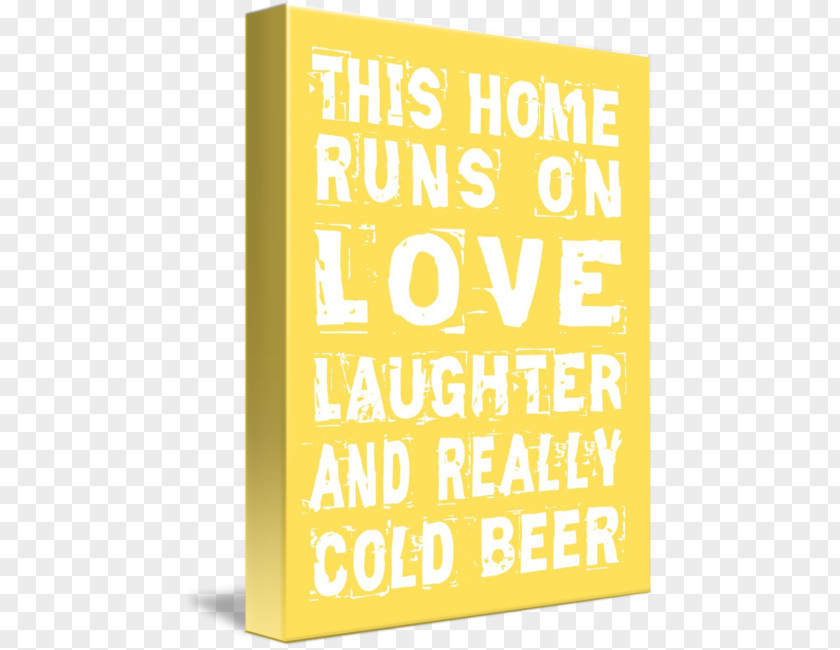 Cold Beer Gallery Wrap Canvas Art Font PNG