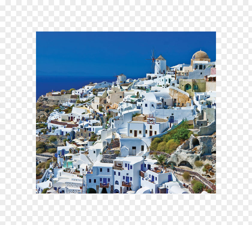 Island Oia Fira Santorini Caldera Cyclades PNG