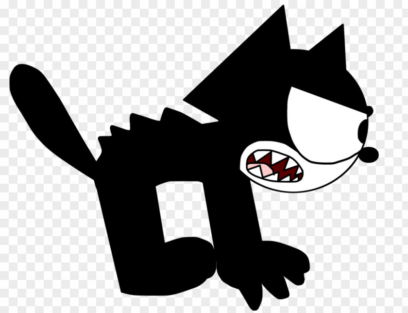 Lucky Dog Felix The Cat Grumpy Drawing PNG