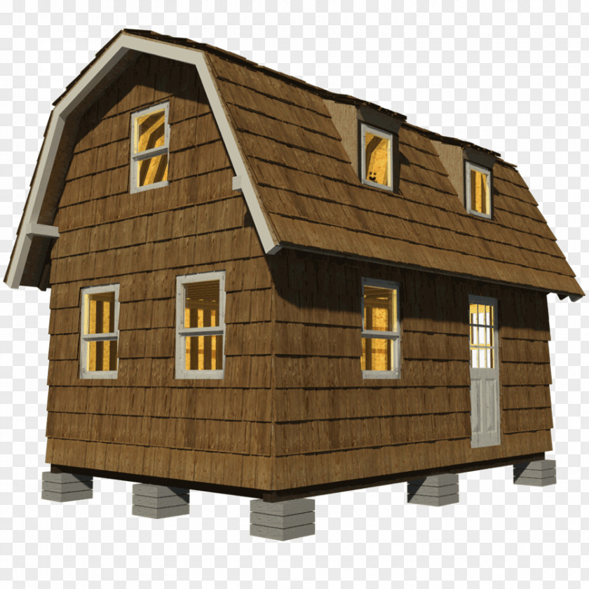 Cottage Gambrel House Plan Roof Tiny Movement PNG