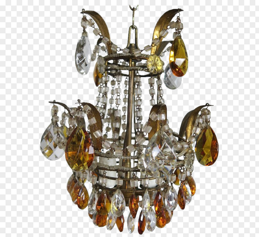 Crystal Chandeliers Chandelier Glass Brass Louis Quinze PNG