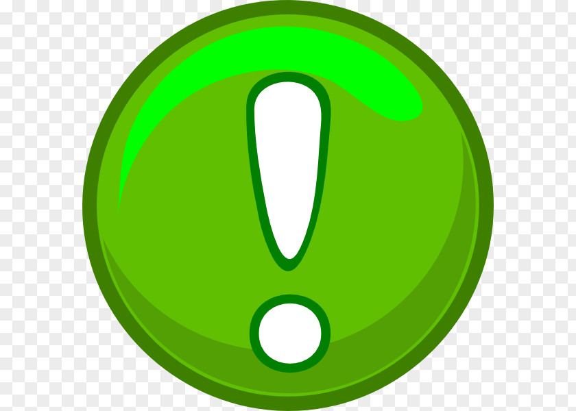 Green Alert Icon Clip Art PNG