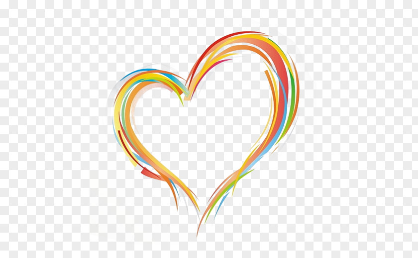 Multicolored Heart PNG