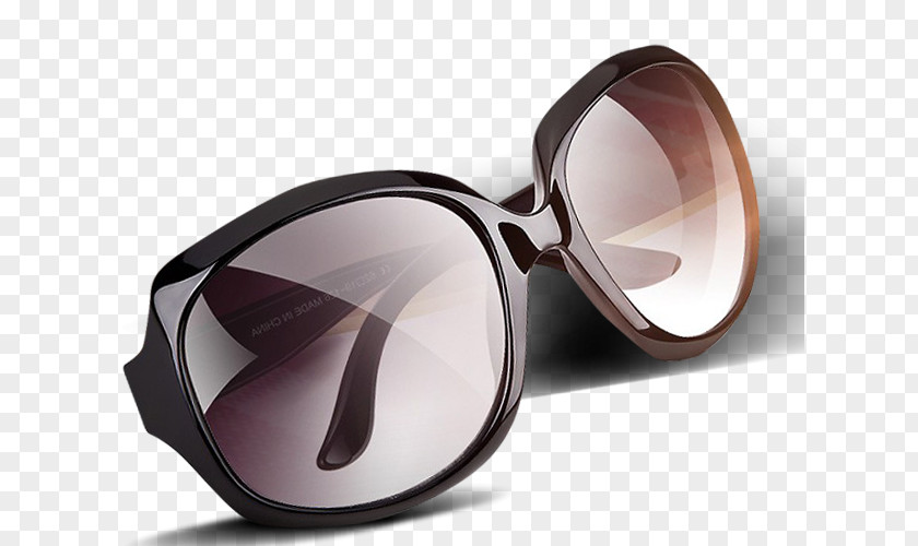 A Pair Of Sunglasses Goggles Brown PNG