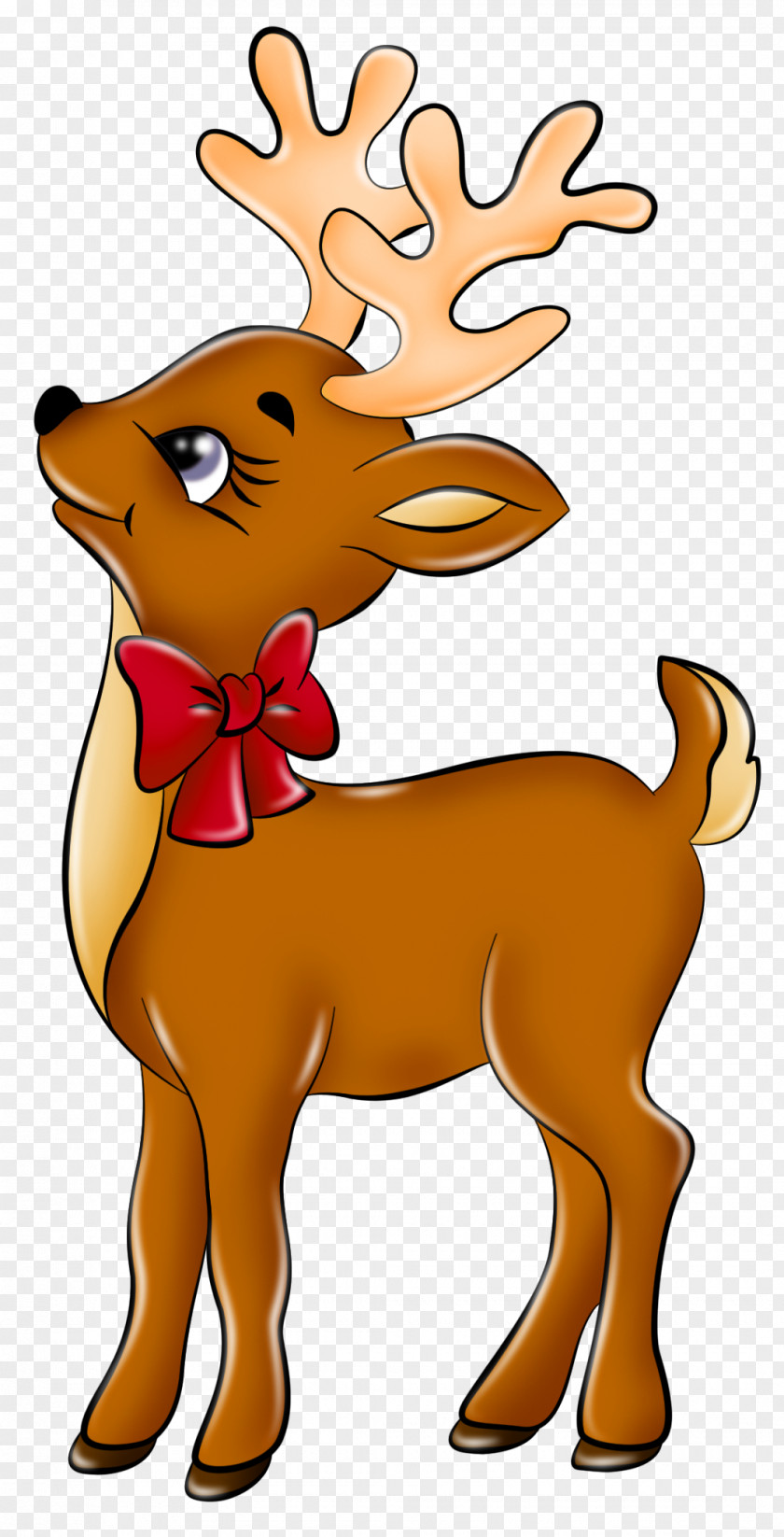 Cute Reindeer PNG Picture Rudolph Santa Claus's Clip Art PNG