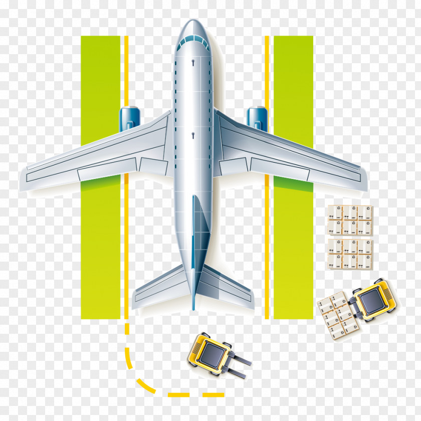 Green Vector Aircraft Rail Transport Train Delivery Logistics Freight PNG