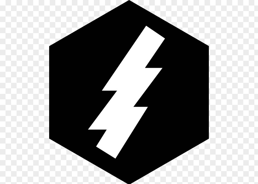 Black Lightning Logo Brand Thumbnail PNG