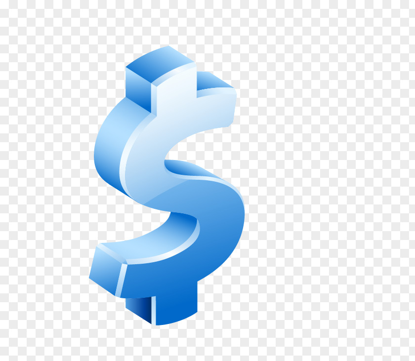 Blue Dollar Sign Symbol Royalty-free PNG