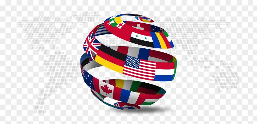 Global Communication Globe Flags Of The World Map PNG