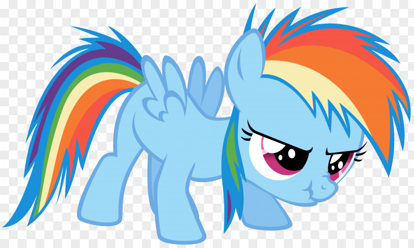 Rainbow Dash Pony Horse Filly Blue PNG