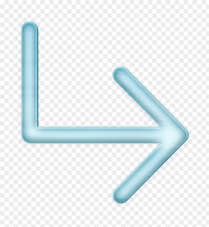 Symbol Turquoise Arrow Icon Right Subdirectory PNG