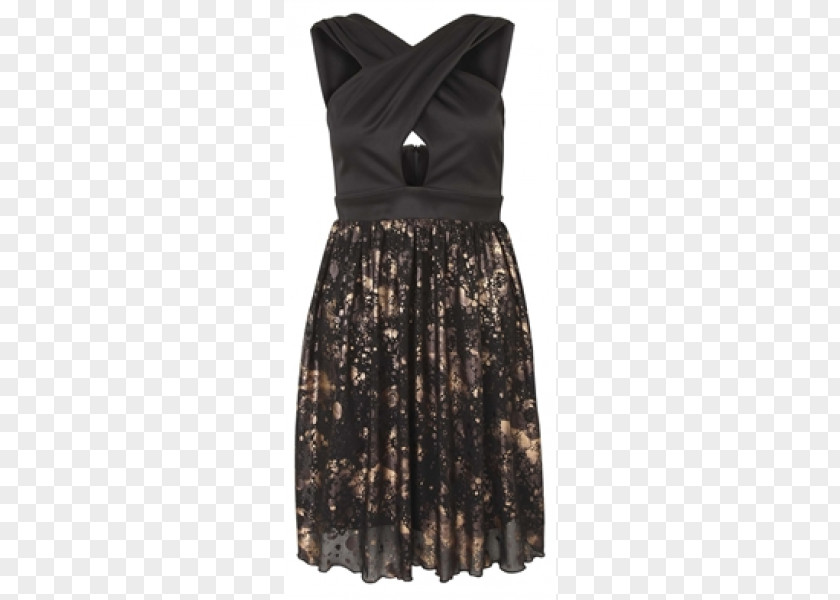 Gold Splash Cocktail Dress Clothing Little Black Satin PNG