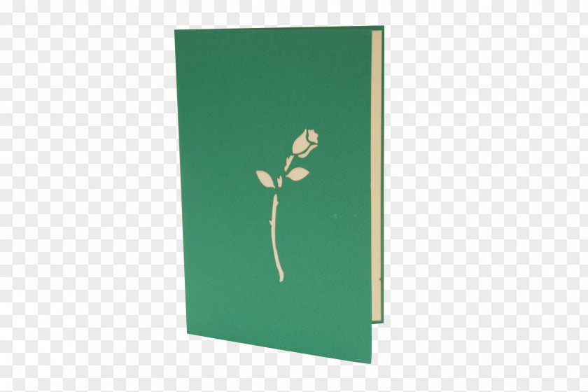 Mother Day Card Green Rectangle PNG