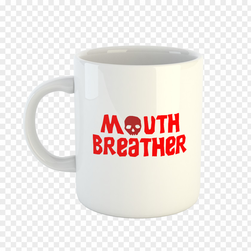 Mouth Breather Stranger Things Coffee Cup Mug Product Font PNG