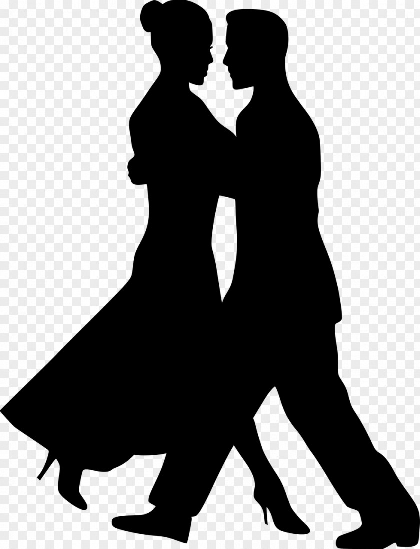 Silhouette The Dancing Couple Dance Drawing Clip Art PNG