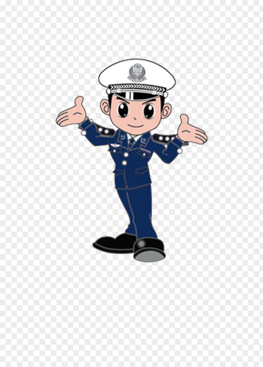 Cartoon Police Officer Traffic PNG