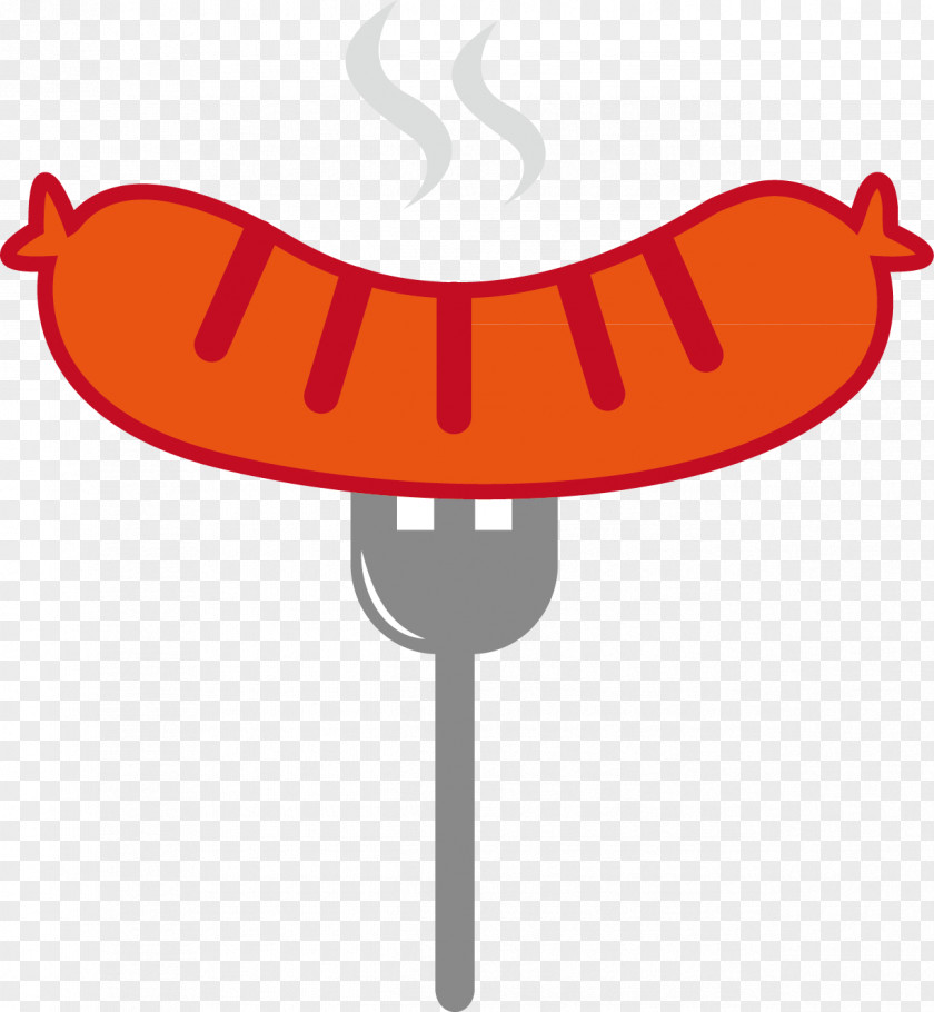 Creative Cartoon Hot Dog Sausage Bun Barbecue PNG