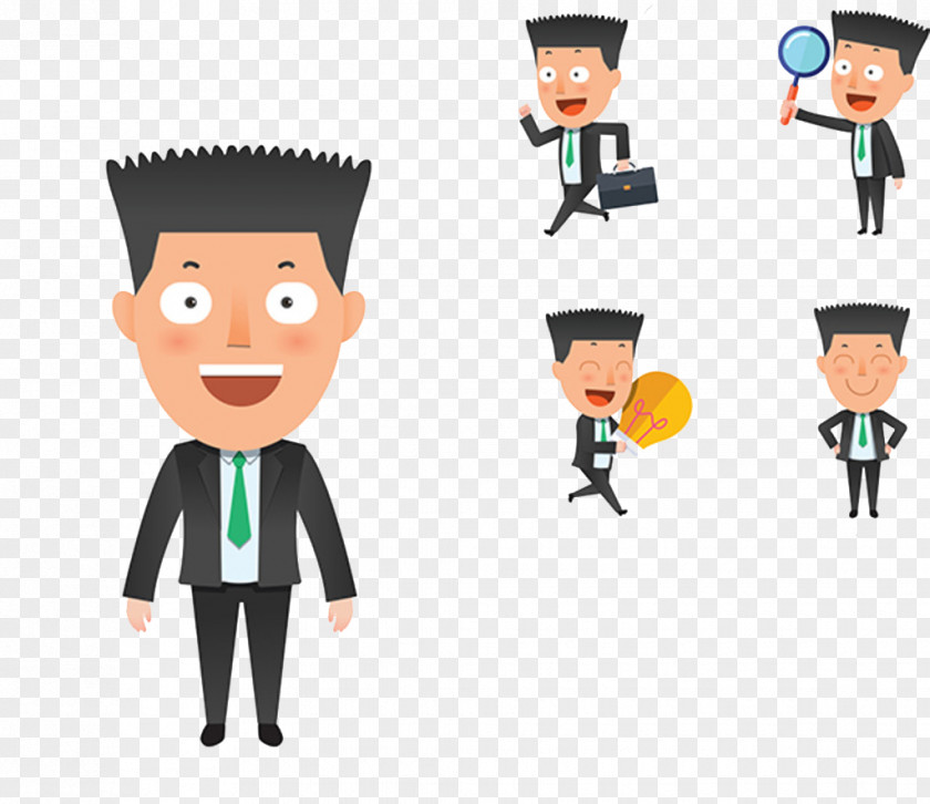 Funny Man Businessperson Clip Art PNG