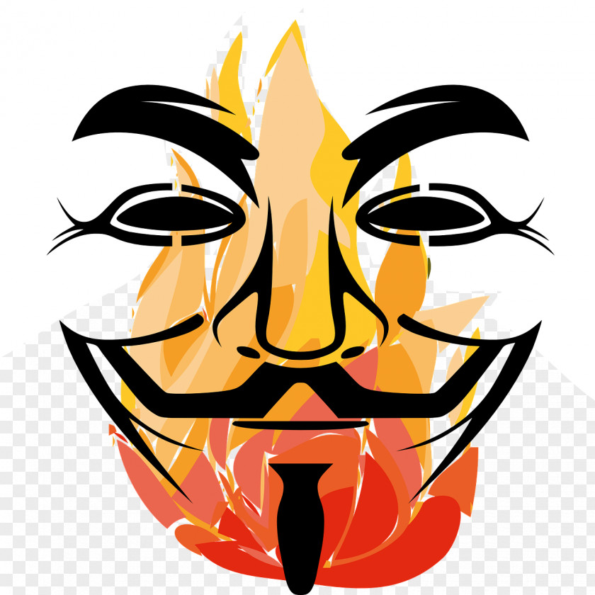 Anonymous Mask T-shirt Gunpowder Plot Guy Fawkes PNG