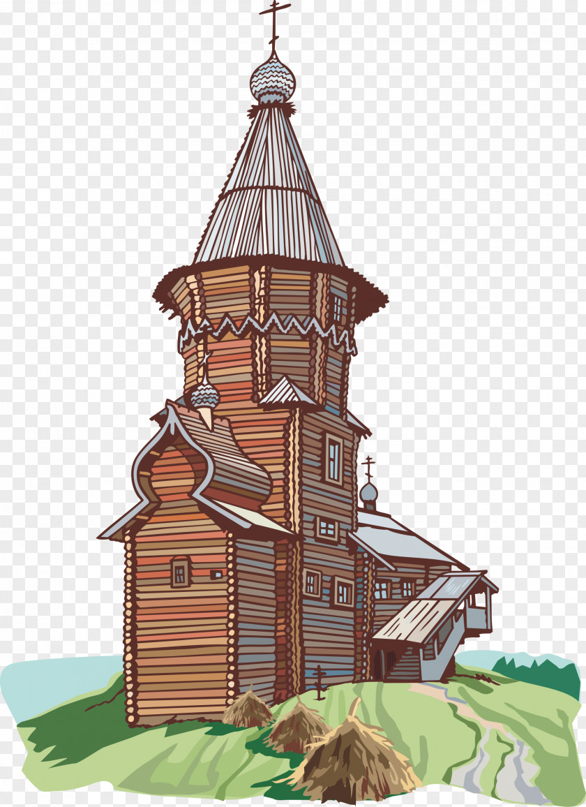 Castle Church Illustration PNG