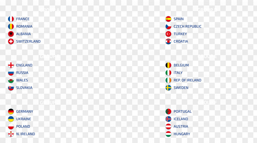 Euro 2106 Group Stage Template Transparent Image UEFA 2016 Clip Art PNG