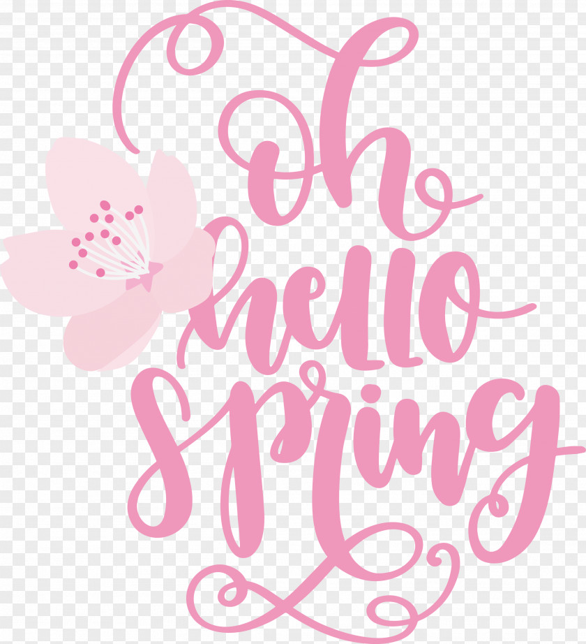 Hello Spring Oh PNG