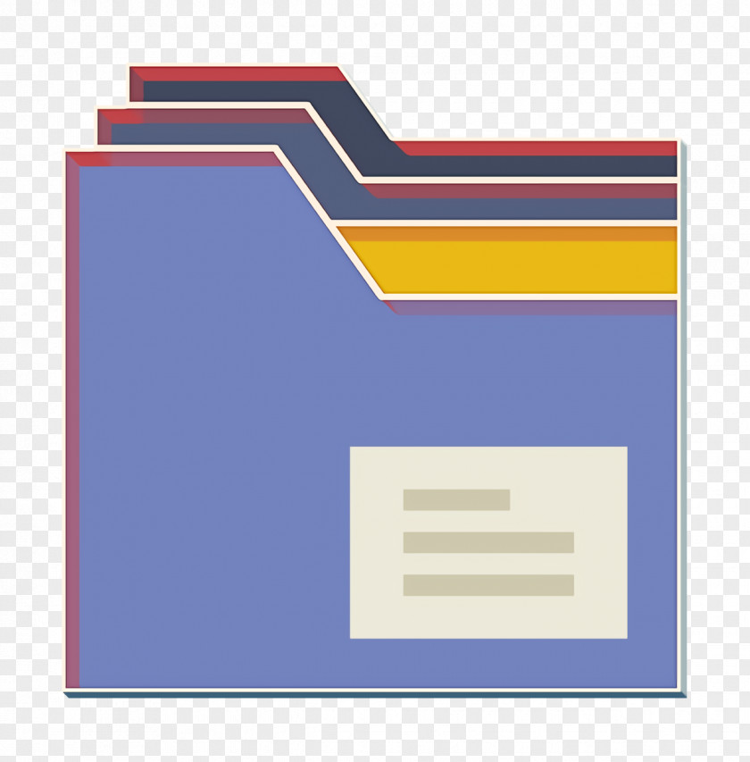 Paper Product Electric Blue Essential Icon Folder PNG