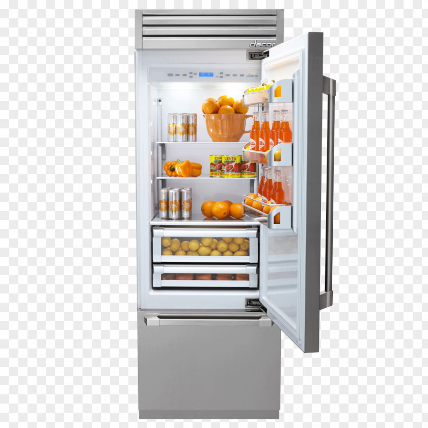 Refrigerator Dacor Freezers Home Appliance Kitchen PNG
